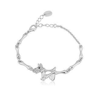 Fashion Dog Bracelet With White Austrian Element Crystal