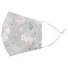 Handmade Water-repellent Face Mask Cover (rabbit Print)(adult) As Figure - Adult