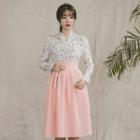 Hanbok Skirt (midi / Peach)