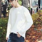Crew-neck Brushed-fleece Lined T-shirt