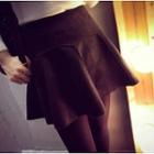 Faux Suede A-line Skirt