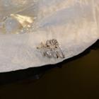 Cz Layered Ear Cuff 1 Pair - Clip On Earring - Silver - One Size