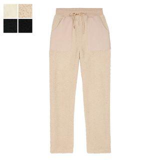 Drawstring-waist Fleece Jogger Pants