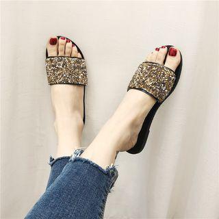 Rhinestone Beach Slippers
