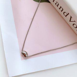 Bean Necklace Al2134 - Silver - One Size