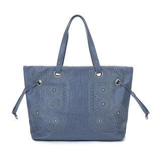 Perforated Shoulder Bag Blue - One Size
