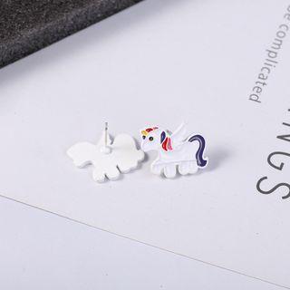 Unicorn Stud Earring As Shown In Figure - One Size