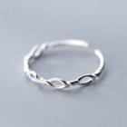 925 Sterling Silver Twist Ring Ring - One Size