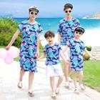 Family Matching Short-sleeve T-shirt / Shorts / Short-sleeve T-shirt Dress