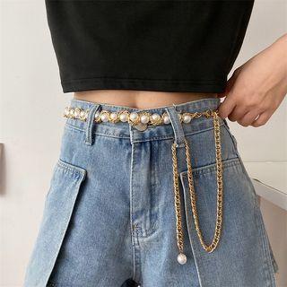 Faux Pearl Chain Belt / Set