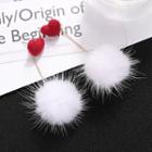 Pom Pom Heart Earring