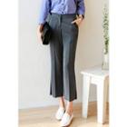 Slit-detail Boot-cut Dress Pants