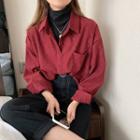 Long Sleeve Mock Two Piece Shirt