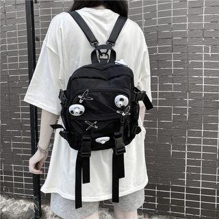 Panda Pin Backpack Black - One Size