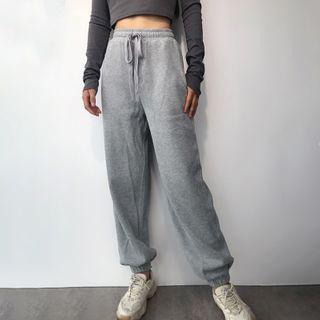 High-waist Plain Tie Dye Sweatpants