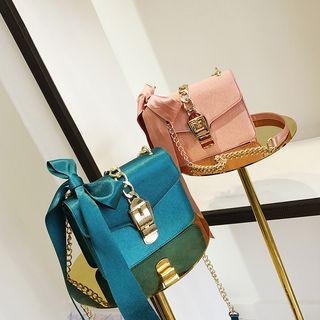 Chain-strap Bow-accent Cross Bag