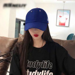 Cartoon Embroidered Cap Black - One Size