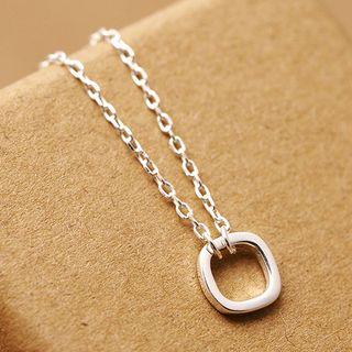 S925 Sterling Silver Hoop Necklace