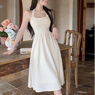 Halter Flower Accent Sundress