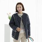Piped Quilted Pattern Jacket