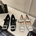 Rhinestone Square Toe Mary Jane Shoes