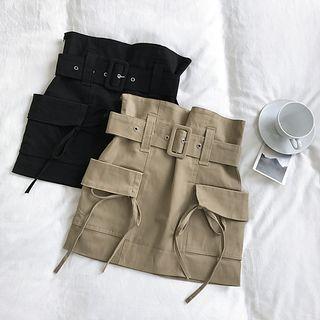 Fitted Mini Cargo Skirt