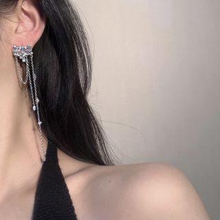 Fringe Earring 1 Pair - 925 Silver Needle - Earring - Silver - One Size