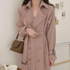 Long-sleeve Double Breasted Trench Coat