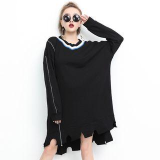 Asymmetric Pullover Dress