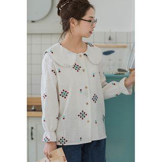 All Over Pattern Buttoned Jacket