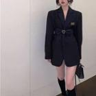 Plain Blazer / Bow Belt