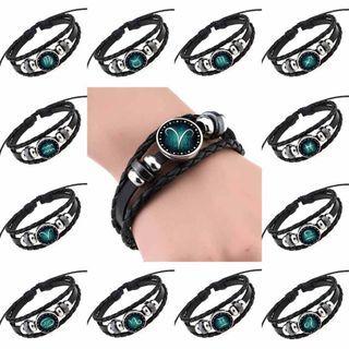 Pendant Genuine Leather Bracelet (various Designs)
