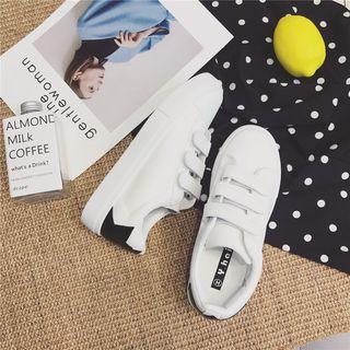 Velcro Contrast Heel Sneakers