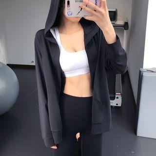 Wrap Hooded Sports Jacket