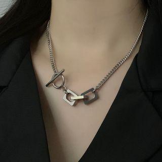 Hoop Necklace Silver - 44cm