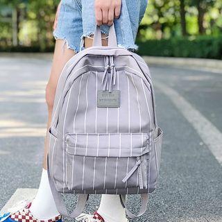 Canvas Pinstripe Backpack