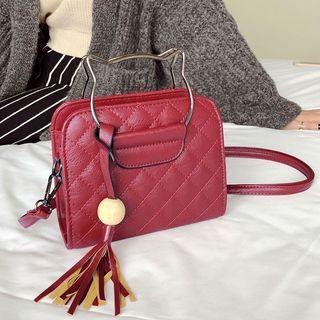 Cat Shaped Handle Crossbody Bag