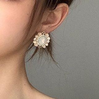 Faux Crystal Rhinestone Alloy Earring