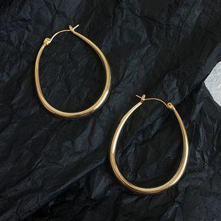 Alloy Hoop Earring 1 Pair - Drop - One Size