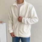 Drawcord-hem Polar-fleece Boxy Jacket