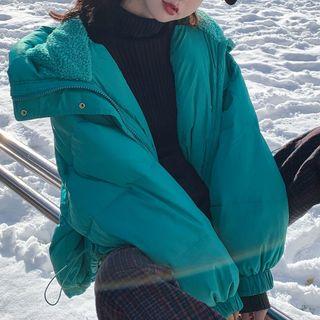 Fleece Hood Padded Jacket