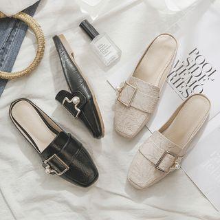 Statement Buckled Mules