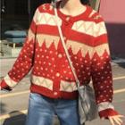 Christmas Festival Tree Long-sleeve Sweater