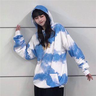 Tie Dye Hoodie As Shown In Figure - One Size