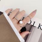 Set Of 3: Ring 1 Pr - Silver - One Size