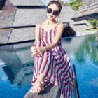 Striped Strappy Maxi Sundress