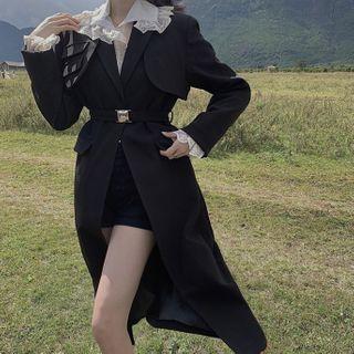 Front Pocket Long Blazer