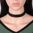 Faux-leather Studded Choker