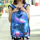 Galaxy Print Nylon Backpack
