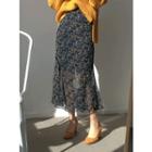 Floral Long Chiffon Skirt